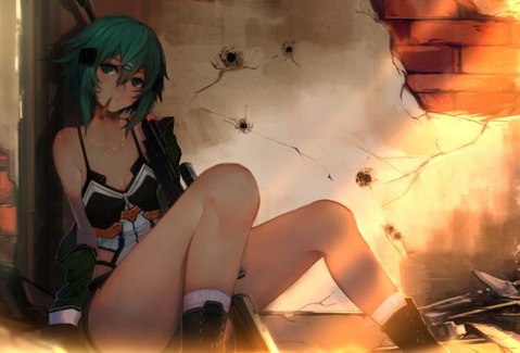【SAO】シノン(朝田詩乃)のエロ画像　100枚【ソードアート・オンライン】 81