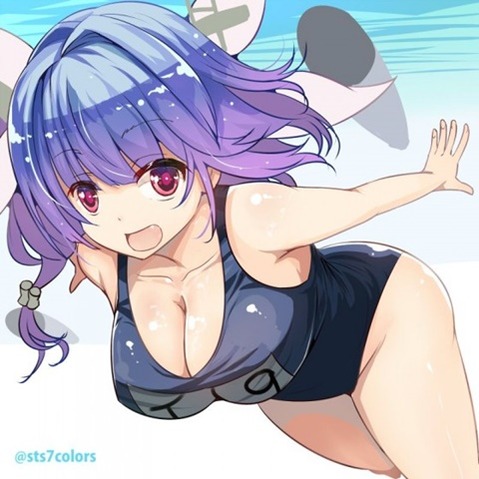 スク水(スクール水着)を着てる可愛い女の子の二次エロ画像⑥　100枚 99
