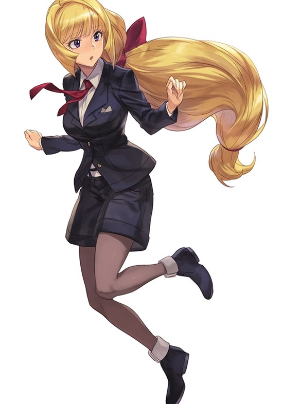 【二次エロ】【ガンダム】金髪の可愛いクーデリア・藍那・バーンスタインちゃんがオッパイを強調しちゃう二次画像♪① 11