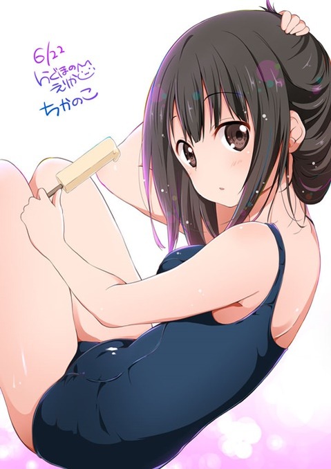 スク水(スクール水着)を着てる可愛い女の子の二次エロ画像①　100枚 38