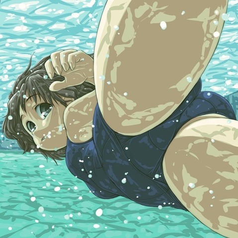 スク水(スクール水着)を着てる可愛い女の子の二次エロ画像⑥　100枚 43