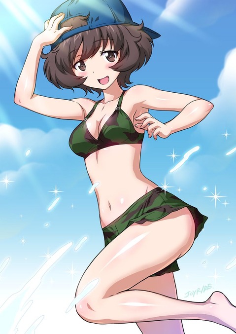 【ガルパン】秋山優花里の二次エロ画像　100枚【ガールズ＆パンツァー】 53