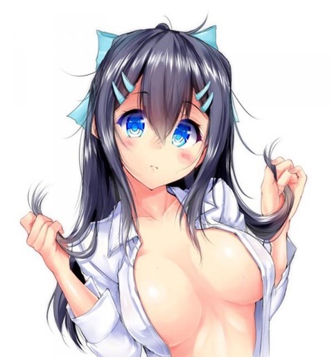 裸にシャツを羽織った女の子の二次エロ画像①　25枚 20