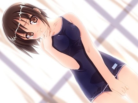 スク水(スクール水着)を着てる可愛い女の子の二次エロ画像④　100枚 19
