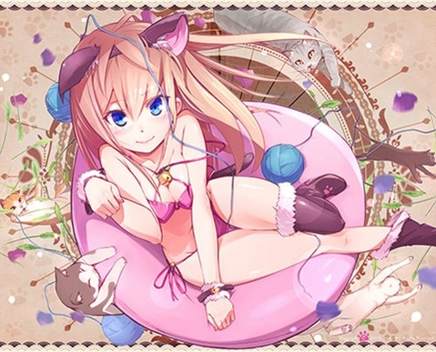 猫耳が可愛い女の子の二次エロ画像④　100枚 90