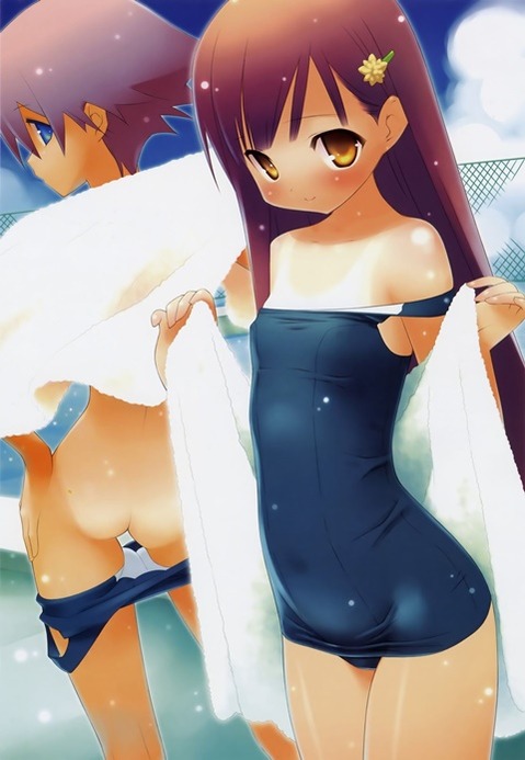 スク水(スクール水着)を着てる可愛い女の子の二次エロ画像⑤　100枚 88