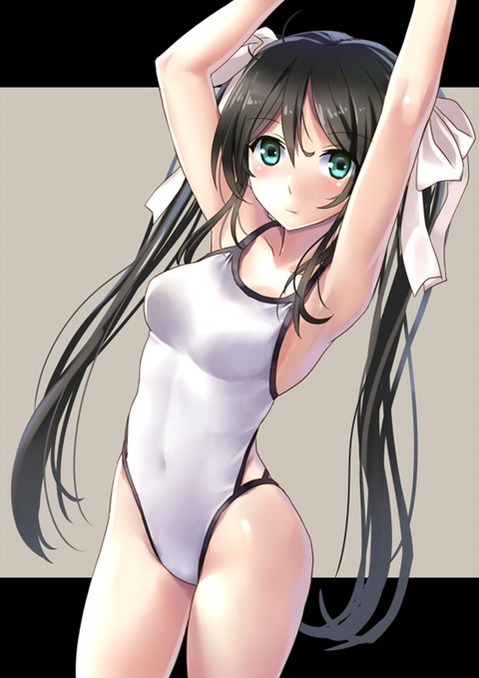 スク水(スクール水着)を着てる可愛い女の子の二次エロ画像⑥　100枚 54
