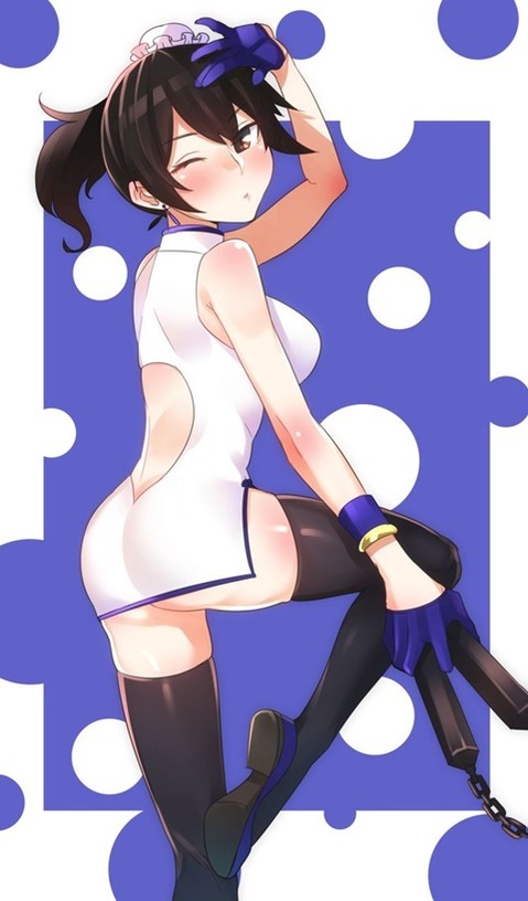 ニーソ・ニーハイを履いた女の子の二次エロ画像⑦　100枚 89