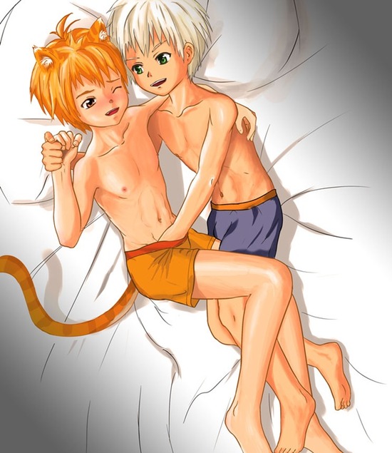 【二次エロ】【ショタ】猫耳をつけたショタがセクシーな表情をしちゃう可愛いらしい画像がみたい！ 18