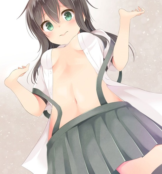 【二次エロ】【艦これ】ロリっ子すぎる制服娘朝潮ちゃんのパンチラ画像がみたい！ 19
