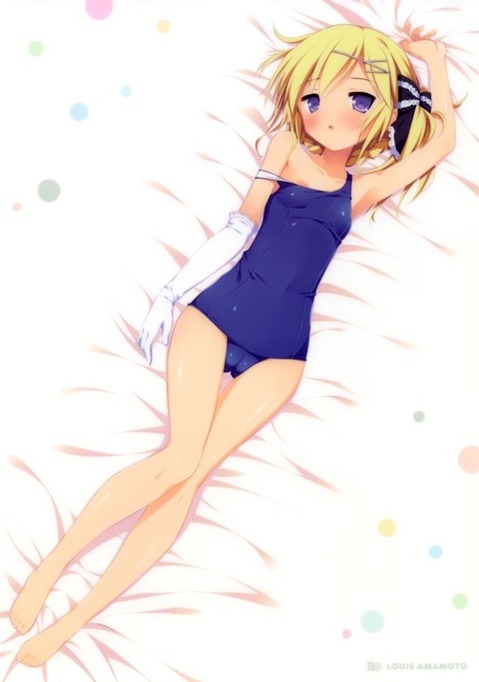 スク水(スクール水着)を着てる可愛い女の子の二次エロ画像③　100枚 53