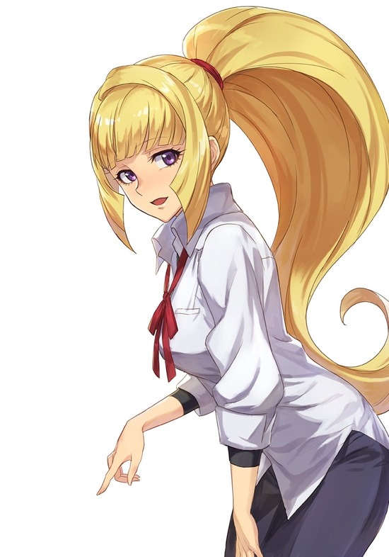 【二次エロ】【ガンダム】金髪の可愛いクーデリア・藍那・バーンスタインちゃんがオッパイを強調しちゃう二次画像♪① 13
