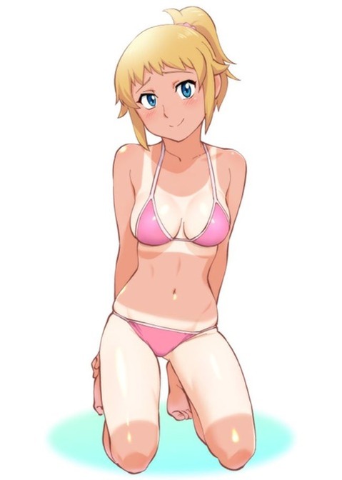 日焼け跡が色っぽい女の子の二次エロ画像③　100枚 30