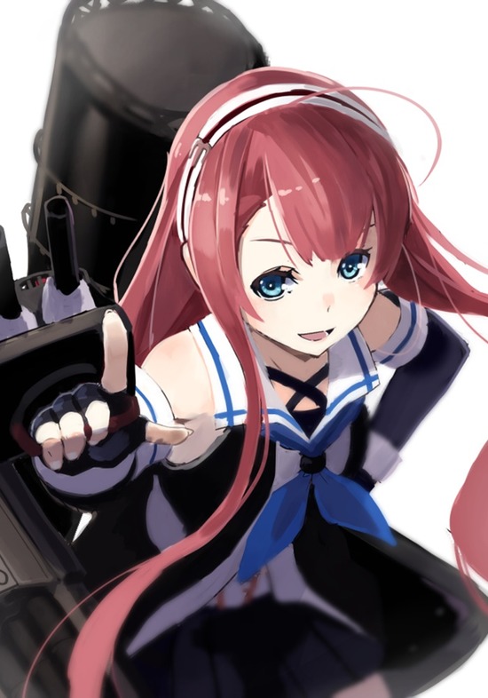 【非エロ】【二次画像】可愛い艦これ娘「江風ちゃん」のピンク髪に萌えキュンな画像がみたい！① 7