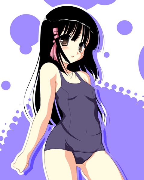 スク水(スクール水着)を着てる可愛い女の子の二次エロ画像②　100枚 80