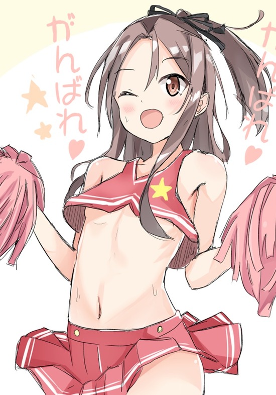 【二次エロ】可愛いチアガールの女の子に応援されて元気がでる画像がみたい！ 8