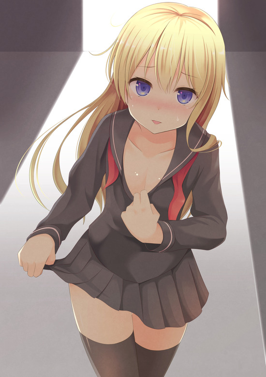 【二次エロ】制服着ている二次キャラのミニスカやパンチラ画像がみたい！ 8