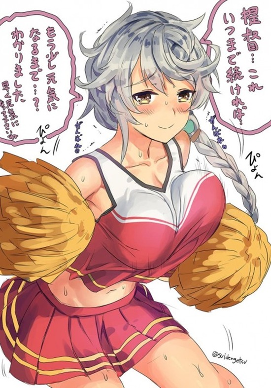 【二次エロ】可愛いチアガールの女の子に応援されて元気がでる画像がみたい！ 2