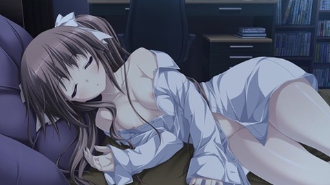 裸にシャツを羽織った女の子の二次エロ画像⑦　25枚 7