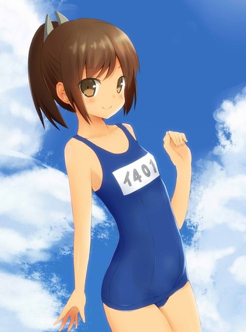 スク水(スクール水着)を着てる可愛い女の子の二次エロ画像⑤　100枚 21