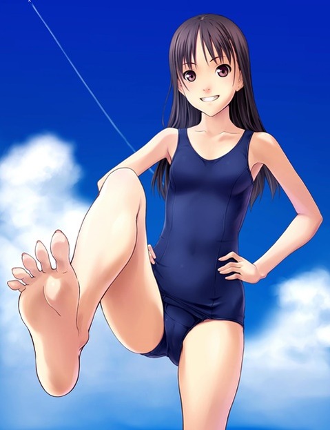 スク水(スクール水着)を着てる可愛い女の子の二次エロ画像③　100枚 66