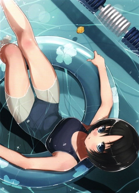 スク水(スクール水着)を着てる可愛い女の子の二次エロ画像①　100枚 36
