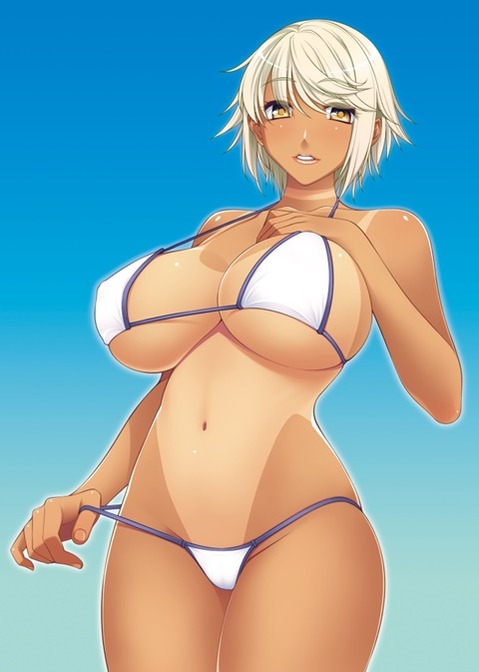 日焼け跡が色っぽい女の子の二次エロ画像③　100枚 19