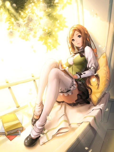 ニーソ・ニーハイを履いた女の子の二次エロ画像④　100枚 43