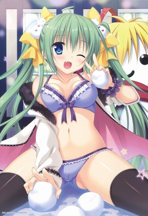 ニーソ・ニーハイを履いた女の子の二次エロ画像⑥　100枚 25