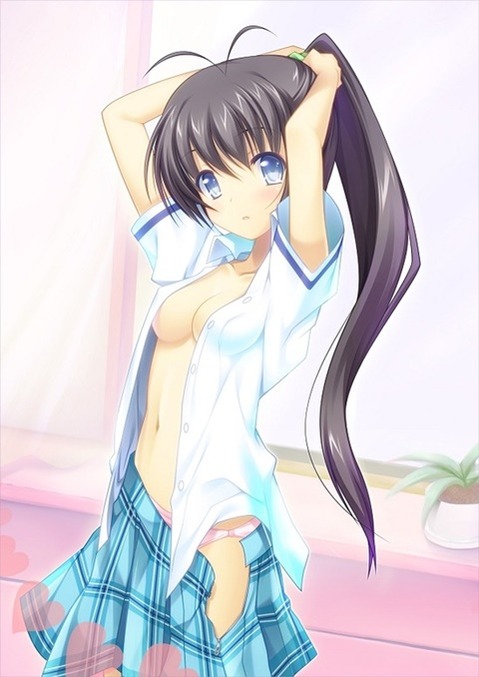 ポニーテールが可愛い女の子の二次エロ画像⑧　25枚