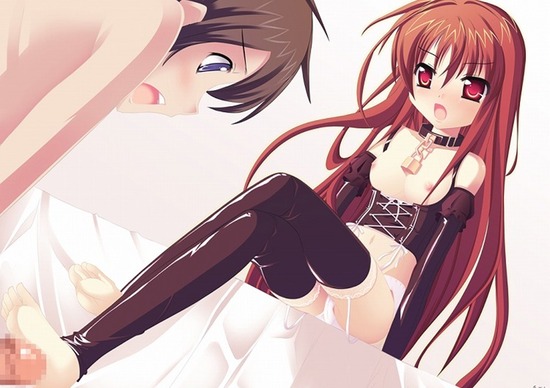 【二次エロ】パンスト履いたお姉さんキャラやロリっ子美少女が足コキしてるエロ画像がみたい！ 7