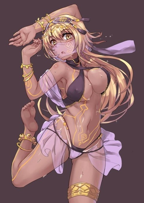 褐色肌がセクシーな女の子の二次エロ画像④　100枚 98