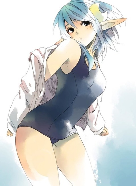 スク水(スクール水着)を着てる可愛い女の子の二次エロ画像⑤　100枚 47