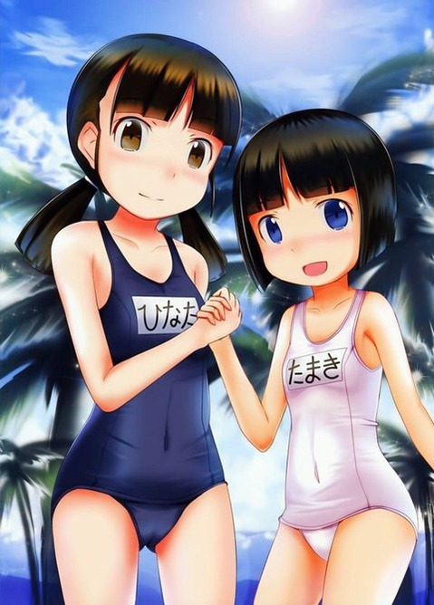 スク水(スクール水着)を着てる可愛い女の子の二次エロ画像②　100枚 32