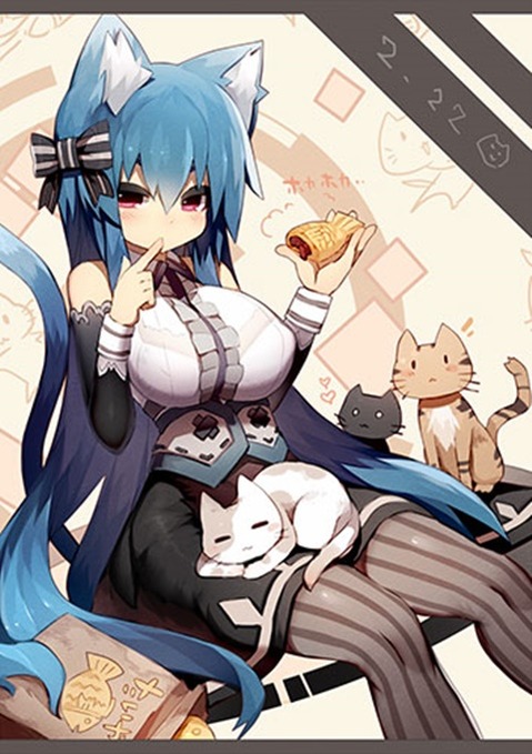 猫耳が可愛い女の子の二次エロ画像①　100枚 87