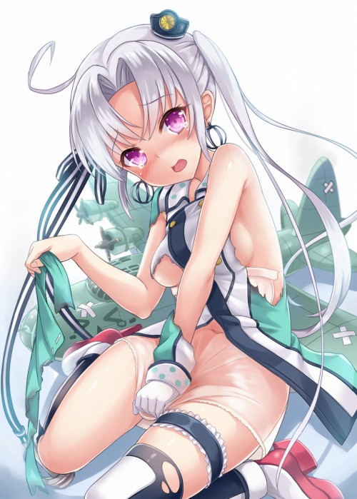 【二次】【艦これ】美少女キャラ秋津洲（あきつしま）の戦闘服が乱れてキュンとする画像がみたい！　水上機母艦 3