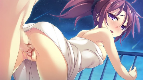 【二次エロ】屋上でエッチな事をしている女の子の画像が見たい！ 3 7
