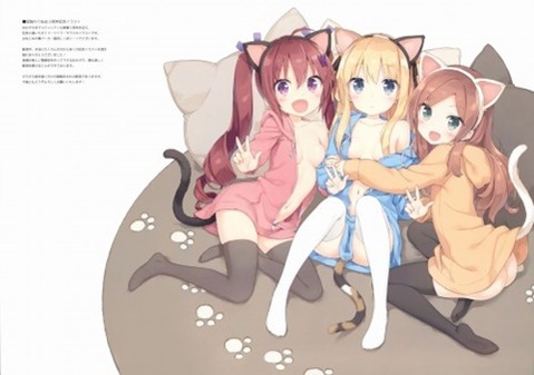 猫耳が可愛い女の子の二次エロ画像②　100枚 39