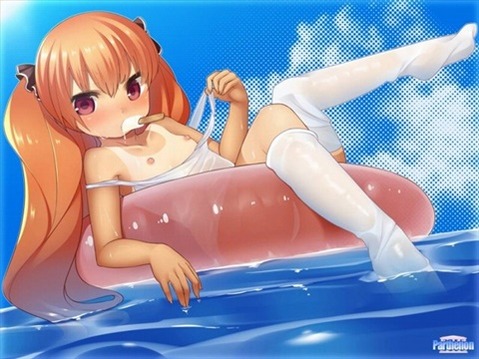 日焼け跡が色っぽい女の子の二次エロ画像①　100枚 9
