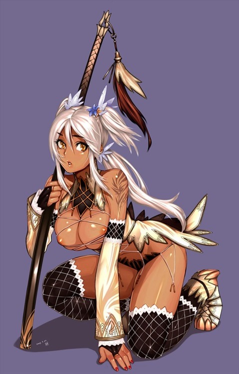 褐色肌がセクシーな女の子の二次エロ画像⑤　100枚 9