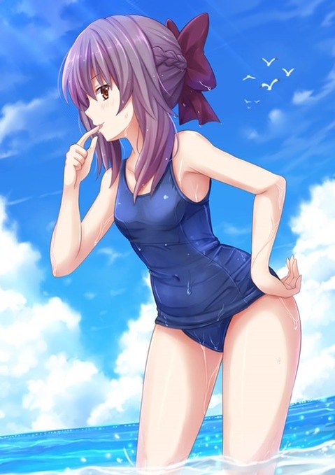 スク水(スクール水着)を着てる可愛い女の子の二次エロ画像②　100枚 28