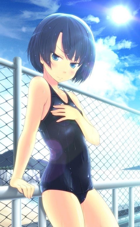 スク水(スクール水着)を着てる可愛い女の子の二次エロ画像⑤　100枚 68