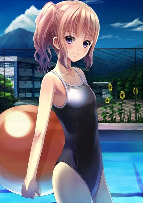 スク水(スクール水着)を着てる可愛い女の子の二次エロ画像②　100枚 61