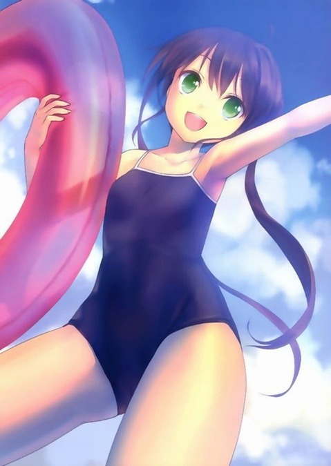 スク水(スクール水着)を着てる可愛い女の子の二次エロ画像③　100枚 72