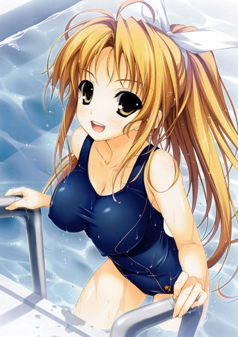 スク水(スクール水着)を着てる可愛い女の子の二次エロ画像⑥　100枚 55