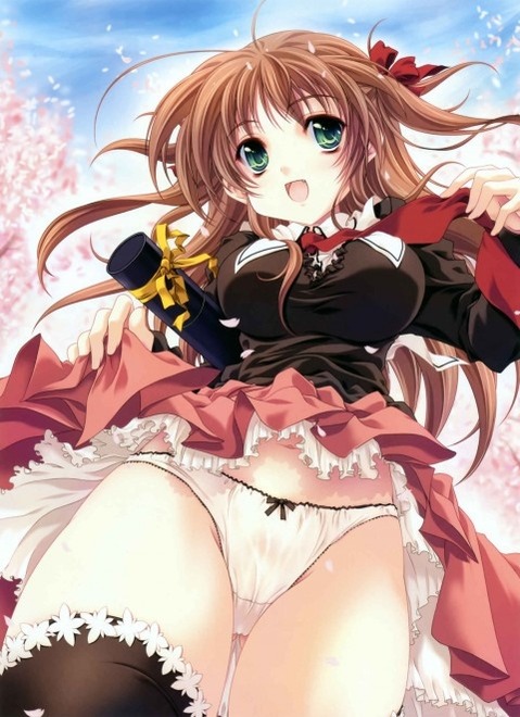 ニーソ・ニーハイを履いた女の子の二次エロ画像⑦　100枚 96