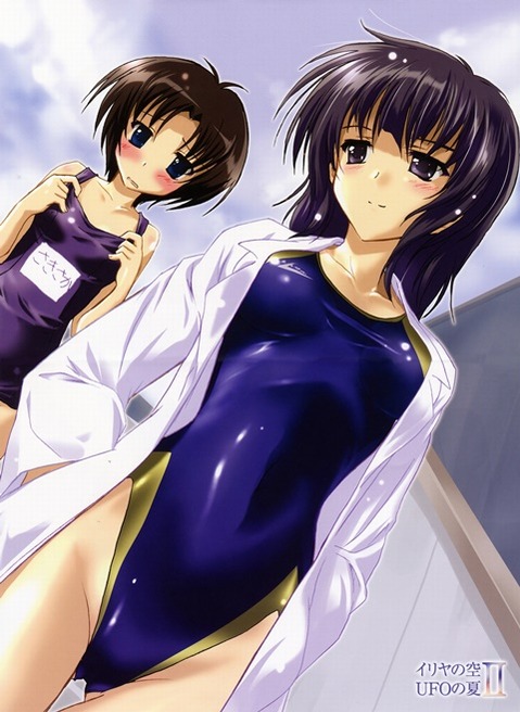 スク水(スクール水着)を着てる可愛い女の子の二次エロ画像⑥　100枚 90