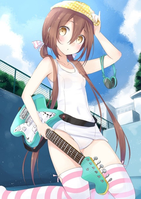 スク水(スクール水着)を着てる可愛い女の子の二次エロ画像③　100枚 67