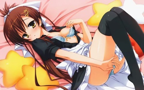 ニーソ・ニーハイを履いた女の子の二次エロ画像①　100枚 42