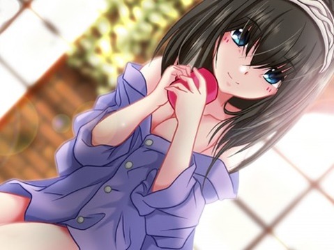 裸にシャツを羽織った女の子の二次エロ画像⑫　25枚 17